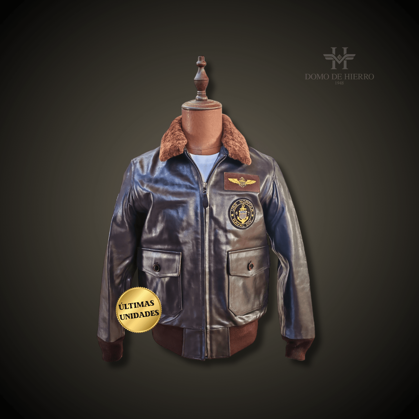 Chaqueta Aviador USN HorseHide - Tallas Únicas - DomodeHierro1948