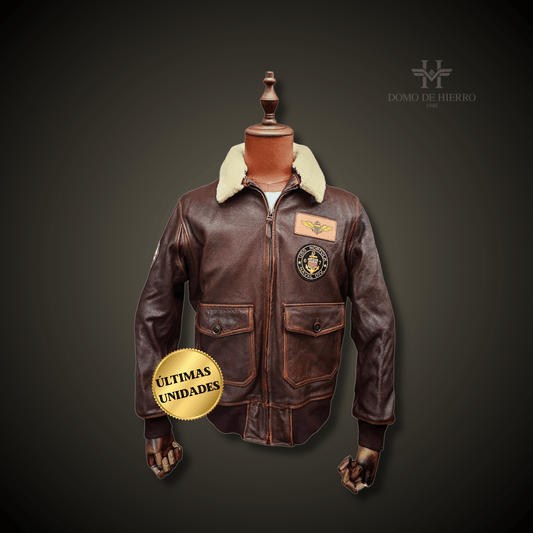 Chaqueta Aviador USN Virginia Desgaste vintage - DomodeHierro1948