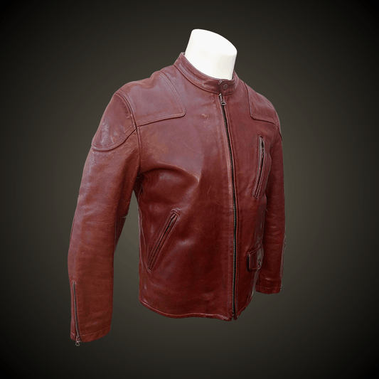 CHAQUETA DE CUERO VACUNO "Forever Young Marrón Vintage" - DomodeHierro1948