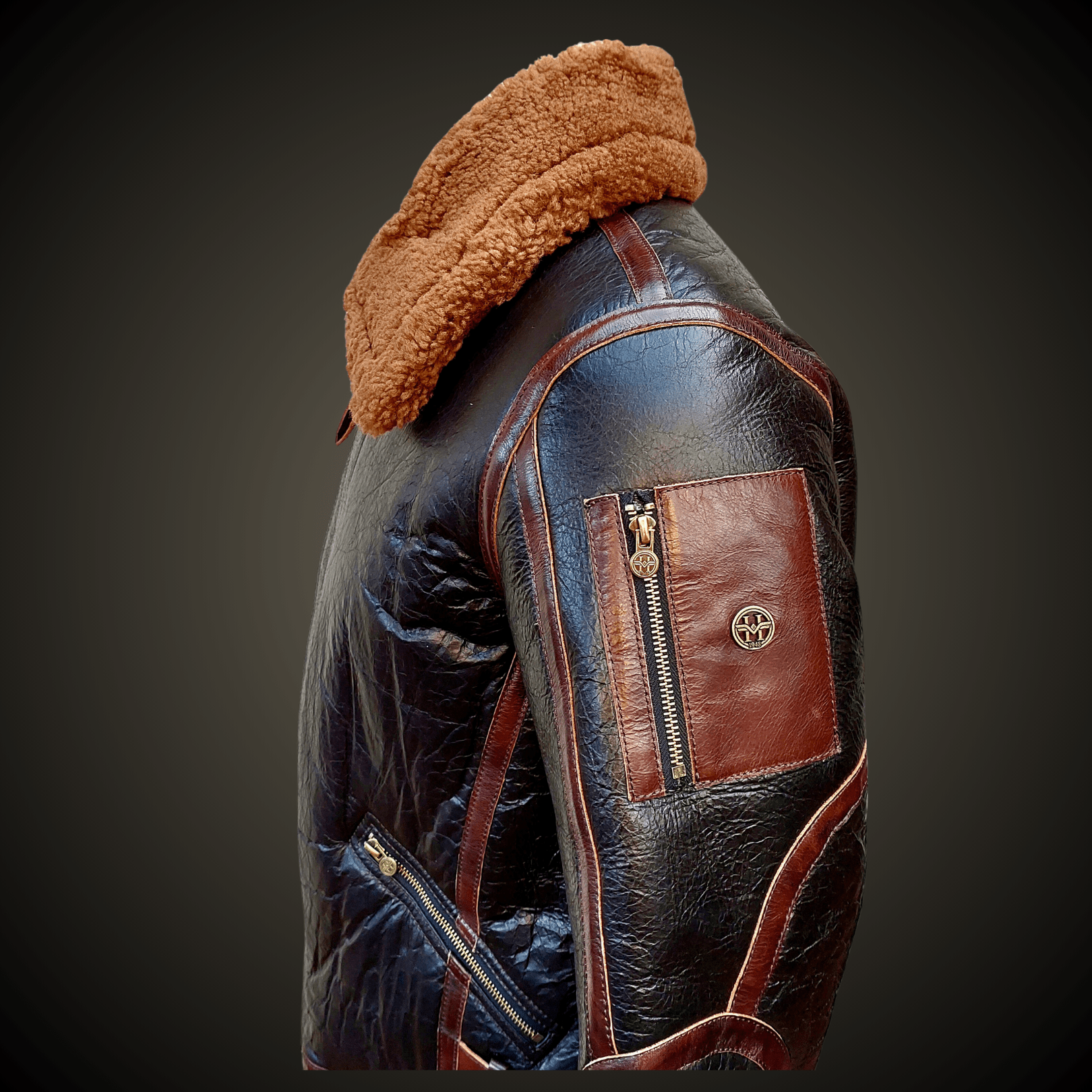 GAMULÁN PIEL DE OVEJA "MOTOBOMBER" - DomodeHierro1948