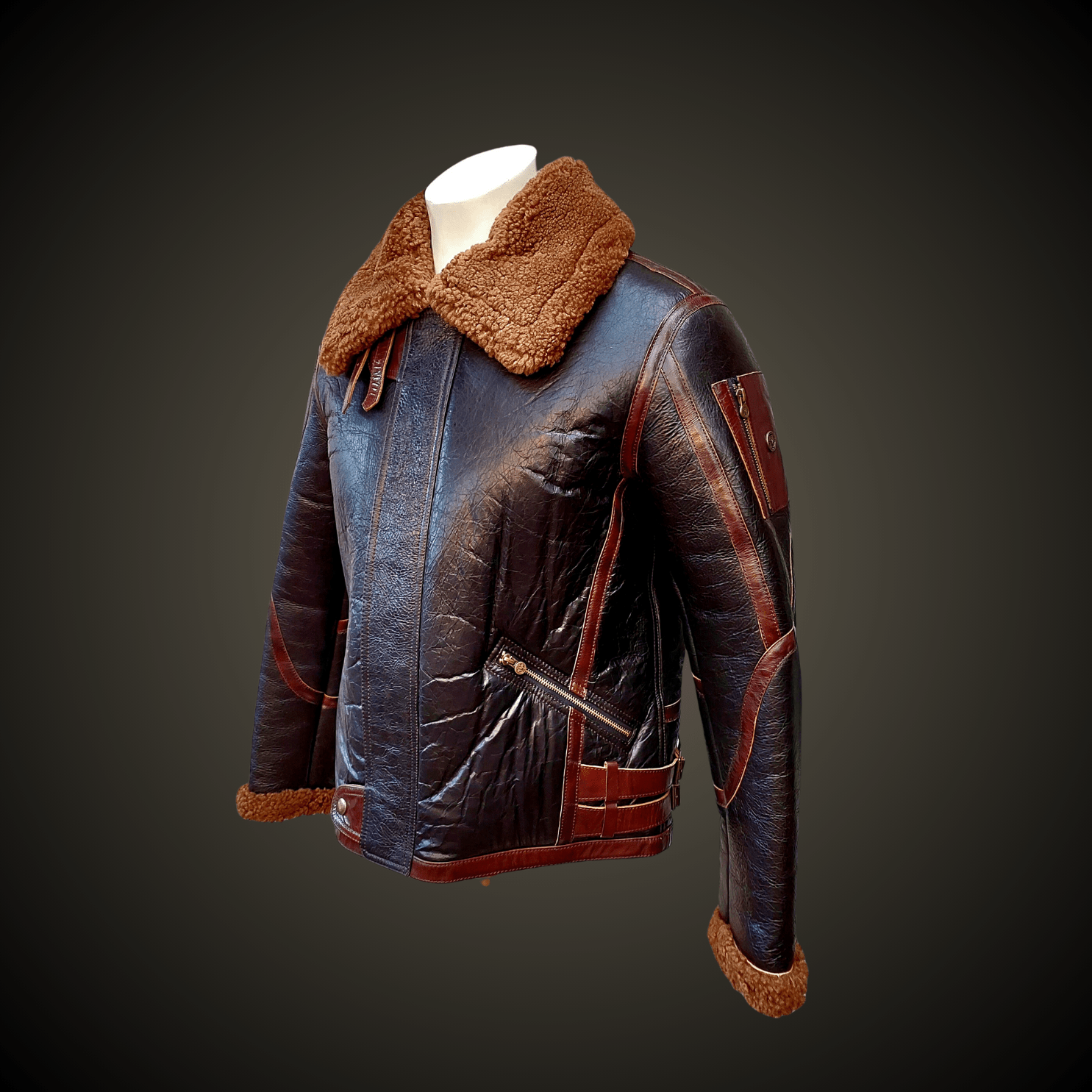 GAMULÁN PIEL DE OVEJA "MOTOBOMBER" - DomodeHierro1948